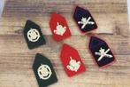 6x militair embleem kraag artillerie geneeskunde infanterie, Verzamelen, Embleem of Badge, Nederland, Ophalen of Verzenden, Landmacht