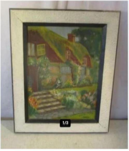 Mooi Oud Geschilderd Werk 'Het Peperkoekenhuisje' - A Waelen, Antiek en Kunst, Kunst | Schilderijen | Klassiek, Ophalen of Verzenden