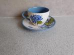 Kop en schotel Hortensia JET by ter Steege, Huis en Inrichting, Keuken | Servies, Ophalen of Verzenden, Zo goed als nieuw, Overige stijlen