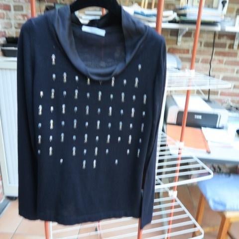 Pulleke donkerblauw wol zijde strass Blumarine mt 36 (it40), Blumarine, Blauw, Nieuw, Ophalen of Verzenden