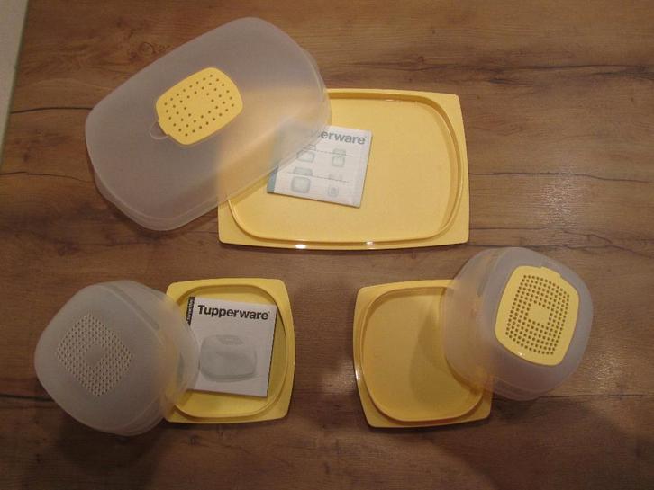 Tupperware Cheessmart kaasdoos geel Cheesmart, Huis en Inrichting, Keuken | Tupperware, Nieuw, Overige typen, Geel, Ophalen of Verzenden