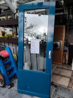Schuurdeur balcon tuinhuisdeur keukendeur 83/211 hardhouten, Ophalen, Gebruikt, 80 tot 100 cm, Buitendeur