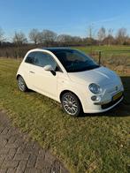 Fiat 500 1.2 C 2014 Wit- Panorama dak! Airco, LM velgen!, Voorwielaandrijving, 1242 cc, 4 cilinders, 840 kg