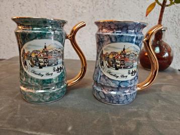 Souvenir bekers porselein beschikbaar voor biedingen