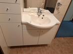 Badkamermeubel met wasbak en kast, Ophalen, Gebruikt, 100 tot 150 cm, 25 tot 50 cm