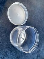 Plastic potten met deksel, Ophalen of Verzenden, Zo goed als nieuw