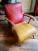 Retro jaren 70 fauteuil, Huis en Inrichting, Fauteuils, Ophalen, Gebruikt, 50 tot 75 cm, Hout