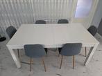 IKEA Bjursta Uitschuifbare Eettafel Wit, Huis en Inrichting, Tafels | Eettafels, Ophalen, 100 tot 150 cm, 50 tot 100 cm, Zo goed als nieuw