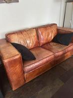 Leren banken, Huis en Inrichting, Ophalen, Zo goed als nieuw, 75 tot 100 cm