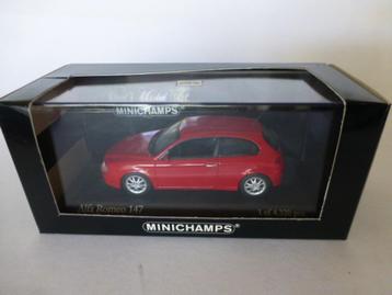 Minichamps Alfa Romeo 147 2001 rood  beschikbaar voor biedingen