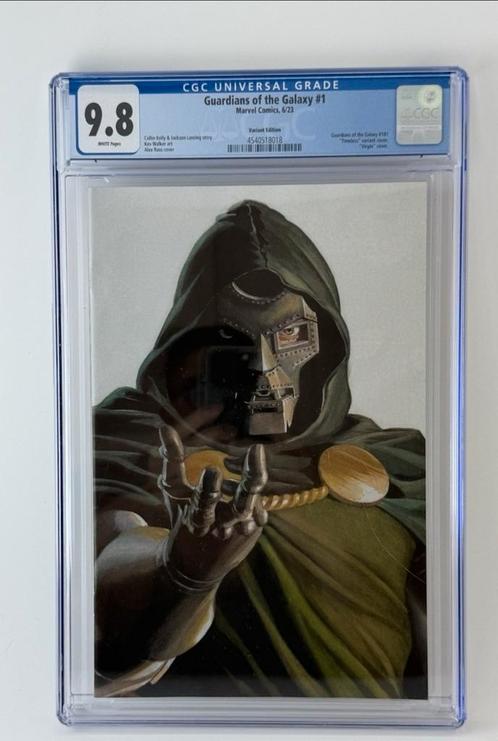 Guardians of the Galaxy #1 2023 CGC 9.8 - Alex Ross Doom var, Boeken, Strips | Comics, Zo goed als nieuw, Eén comic, Amerika, Ophalen of Verzenden