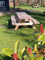 Picknicktafel tuinbanken voorjaarsactie ALLE MATEN LEVERBAAR, Ophalen, Nieuw, Rechthoekig, Hout