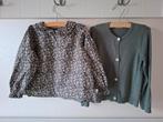 Mooi setje blousje + vestje van Pomp de Luxe! Maat 98/104, Meisje, Trui of Vest, Ophalen of Verzenden, Zo goed als nieuw