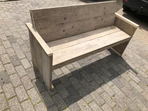 Tuin bankje gemaakt van echt oud steigerhout, Tuin en Terras, Tuinbanken, Nieuw, Hout, Ophalen of Verzenden