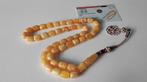 Baltische amber barnsteen tesbih ketting, Ophalen of Verzenden, Overige materialen, Ketting