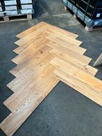 Restpartij 1200m2 eiken visgraat vloer houten vloerdelen, Ophalen of Verzenden, Zo goed als nieuw, 75 m² of meer, Parket