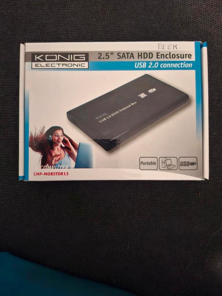 Harde Schijf Behuizing - 2.5 inch SATA, Computers en Software, Computerbehuizingen, Ophalen of Verzenden