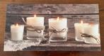 Foto op canvas: kaarsen-afbeelding met verlichting, Ophalen, Zo goed als nieuw