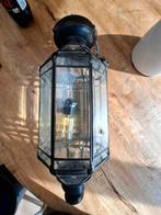 Vintage verstelbare hanglamp, Gebruikt, Vintage, Ophalen of Verzenden, Glas