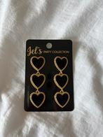 Jel’s party collection oorbellen wibra zwart goud hartjes, Ophalen of Verzenden, Zwart, Hangers