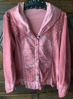 Oudroze, roze bloes, blouse aparte kraag; oto 56 cm, Ophalen of Verzenden, Zo goed als nieuw, Roze, Blouse of Tuniek