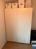 Ikea Hasvik Schuifdeuren wit - 150x201 cm, Ophalen, Kunststof, 100 tot 150 cm, 200 cm of meer