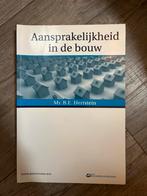 Aansprakelijkheid in de bouw - Hertstein, Boeken, Ophalen of Verzenden, Beta, Zo goed als nieuw, HBO