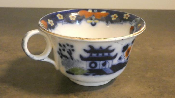 Oversized blauwe kop van Royal Staffordshire [1935], Antiek en Kunst, Antiek | Porselein, Ophalen