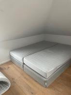 IKEA 2 pers bed 2x 1 matras, Huis en Inrichting, Slaapkamer | Bedden, Ophalen, Overige materialen, Gebruikt, 210 cm