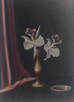 MOOI VAASJE MET ORCHIDEE🌸OUD STILLEVEN🌸NICO BRUYNESTEYN, Antiek en Kunst, Ophalen of Verzenden