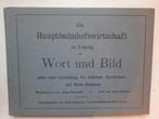 Prachtig oud boek -Hauptbahnhof wirtschaft zu leipzig  1915, Ophalen of Verzenden