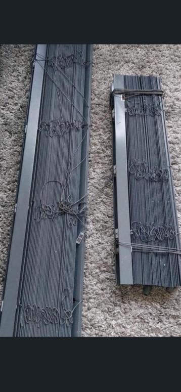 jaloezie bamboe Soluna 210 breed grijs-zwart als nieuw beschikbaar voor biedingen