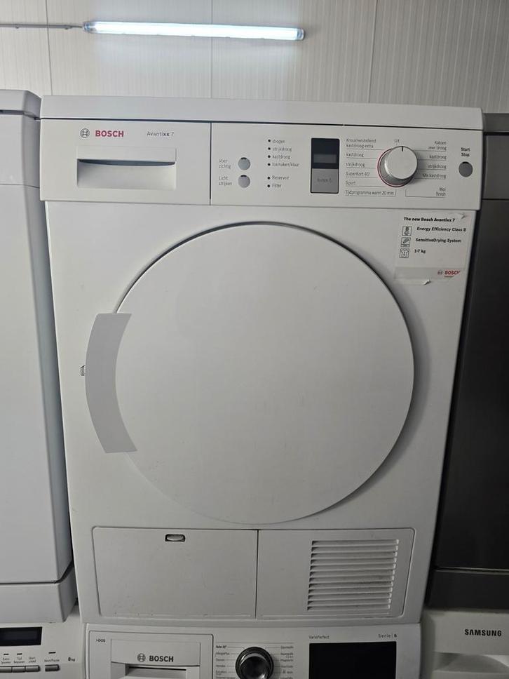 Keurige ruime Bosch Avantixx7 condensdroger! Snel droog!✅️, Witgoed en Apparatuur, Wasdrogers, Zo goed als nieuw, Condens, 6 tot 8 kg