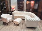 The Chesterfield brand hoekbank wit leer, Ophalen, Info@chesterfieldjunkie.nl, Gosemengelstrast, Leer