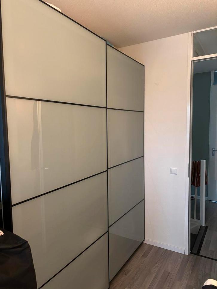 IKEA Pax Schuifdeuren Mat Glas 200x236, Huis en Inrichting, Kasten | Kledingkasten, Zo goed als nieuw, 200 cm of meer, 150 tot 200 cm