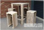 Kruk / Barkruk WOOD steigerhout!, Huis en Inrichting, Barkrukken, 5 krukken of meer, Met voetsteun, Nieuw, Ophalen of Verzenden