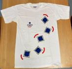 Vintage Hanes Top T-shirt 90s Single Stitch, Ophalen of Verzenden, Gedragen, Maat 52/54 (L), Wit