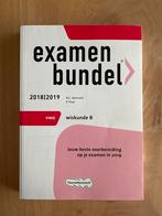 Examenbundel VWO Wiskunde B 2018/2019, Ophalen of Verzenden, Zo goed als nieuw, VWO, Wiskunde B