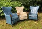 3 Giorgetti design stoelen. Italie., Ophalen, Gebruikt, Drie, Blauw