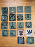 18 borstpatches diverse onderdelen KLU, Verzamelen, Ophalen of Verzenden, Luchtmacht, Nederland, Embleem of Badge