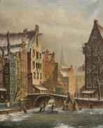 Oene Romkes de Jongh, schilderij Amsterdam, Westertoren 1890, Ophalen