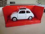 Welly NEX Fiat 500 WIT, Ophalen of Verzenden, Nieuw, Auto
