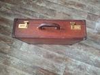 lederen aktenkoffer, Sieraden, Tassen en Uiterlijk, Ophalen of Verzenden, Gebruikt, Leer, Minder dan 50 cm