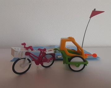 Te koop: Playmobil 6388 Fiets met fietsaanhanger. (Set 68) beschikbaar voor biedingen