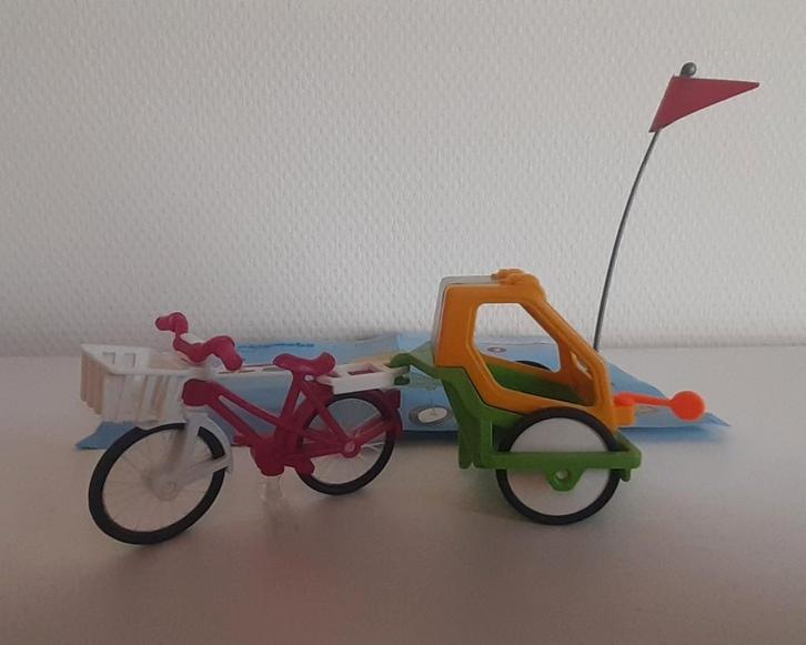 Te koop: Playmobil 6388 Fiets met fietsaanhanger. (Set 68), Kinderen en Baby's, Speelgoed | Playmobil, Zo goed als nieuw, Complete set