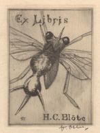 2037 Ex Libris Nederland : Joan Francois Obbes, 1932, Antiek en Kunst, Kunst | Etsen en Gravures, Verzenden