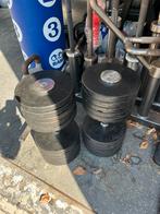 2 x 52 kg rubberen dumbells dumbell set gewichten, Ophalen, Dumbbell, Gebruikt, .