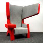 Earchair Prooff - Rood-Grijs - Design Stoel, Huis en Inrichting, Fauteuils, Ophalen, Gebruikt, Stof