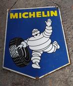 Michelin bibendum oud emaillen reclame bord vintage garage, Verzamelen, Merken en Reclamevoorwerpen, Ophalen of Verzenden, Gebruikt