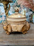 Vintage Oriëntaalse Doos Asbak Olifanten, Kunststof, Schaal, Ophalen of Verzenden, Zo goed als nieuw